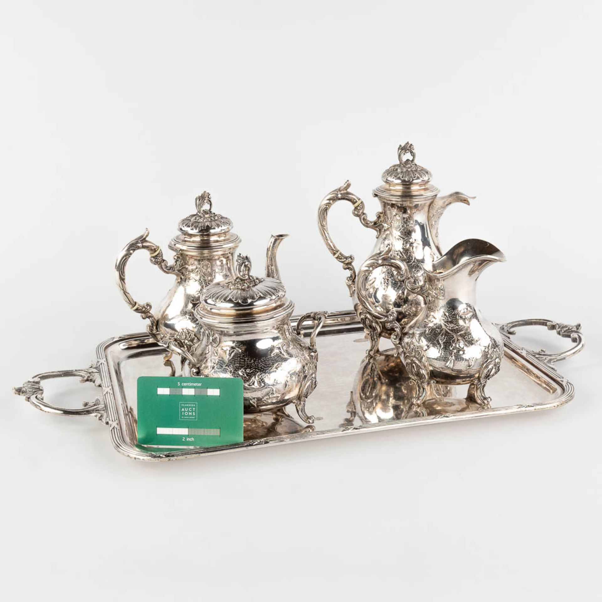 Rodolphe BEUNKE (XIX-XX) a 4-piece silver Coffee and Tea service. 1580g. Circa 1900. (L:10 x W:16 x - Bild 2 aus 22