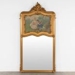 A 'Mirroir Trumeau', gilt wood in Louis XV style. 1922. (W:105 x H:199 cm)