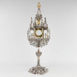 An exceptional tower monstrance, Germany, 16th and 17th C. Late gothic period. (L:26 x W:27 x H:79 c