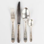 Christofle model Villeroy, 29-piece silver-plated cutlery.