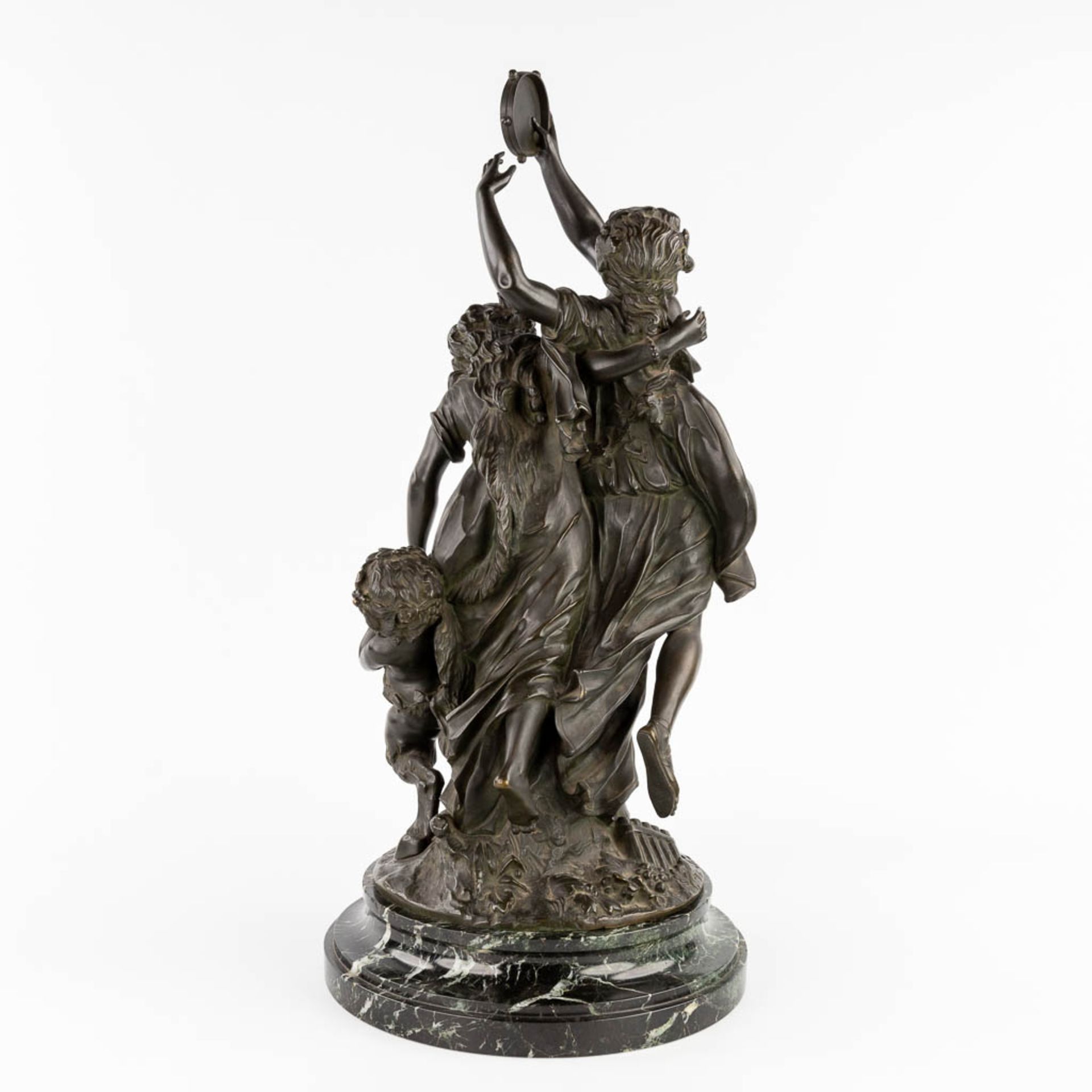 CLODION (1738-1814) 'Bacchantes' patinated bronze. 19th C. (L:25 x W:28 x H:65 cm) - Image 6 of 15