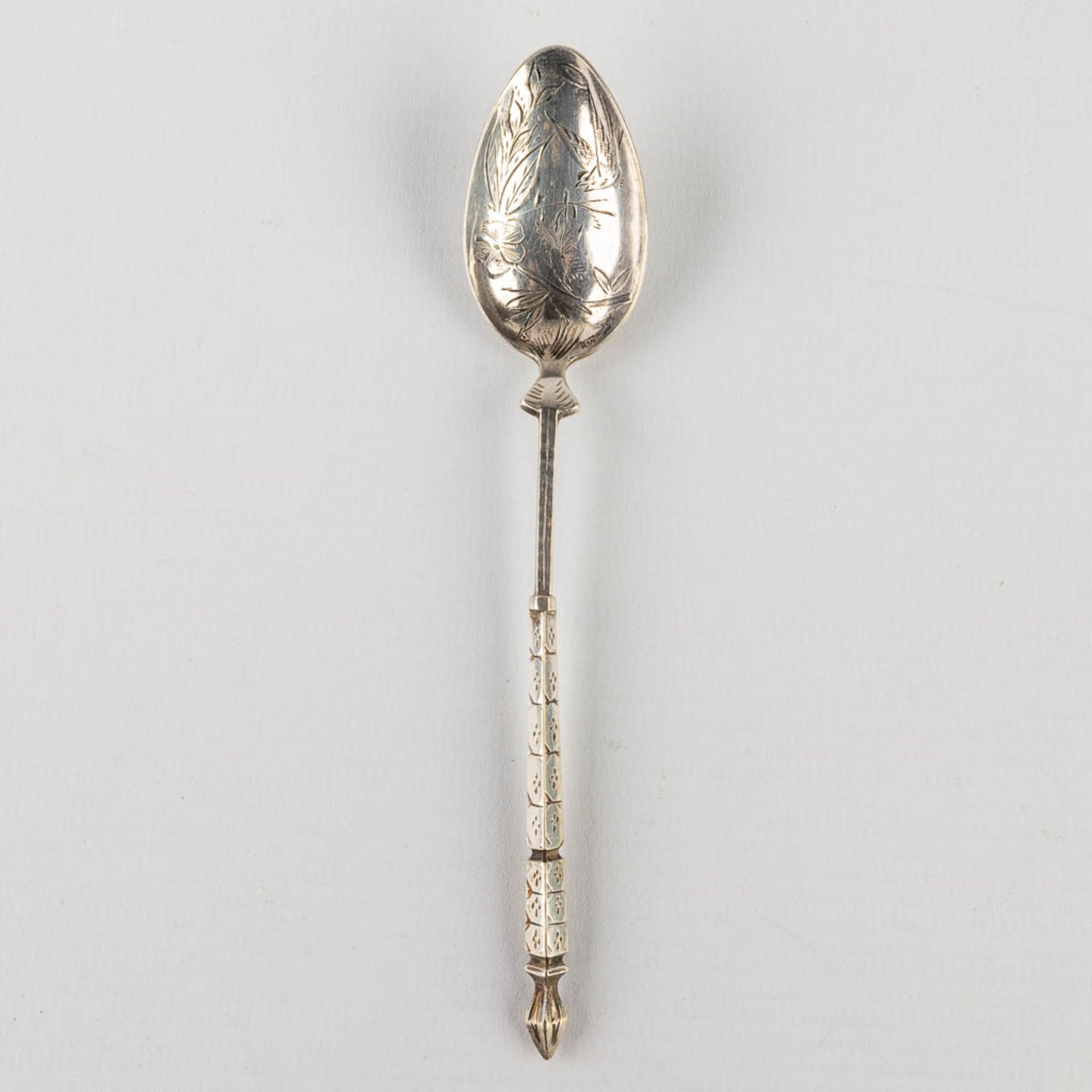 Two Ecrins with silver spoons, added 1 Ecrin with pieces of silver-plated cutlery marked Boulinger. - Image 15 of 18