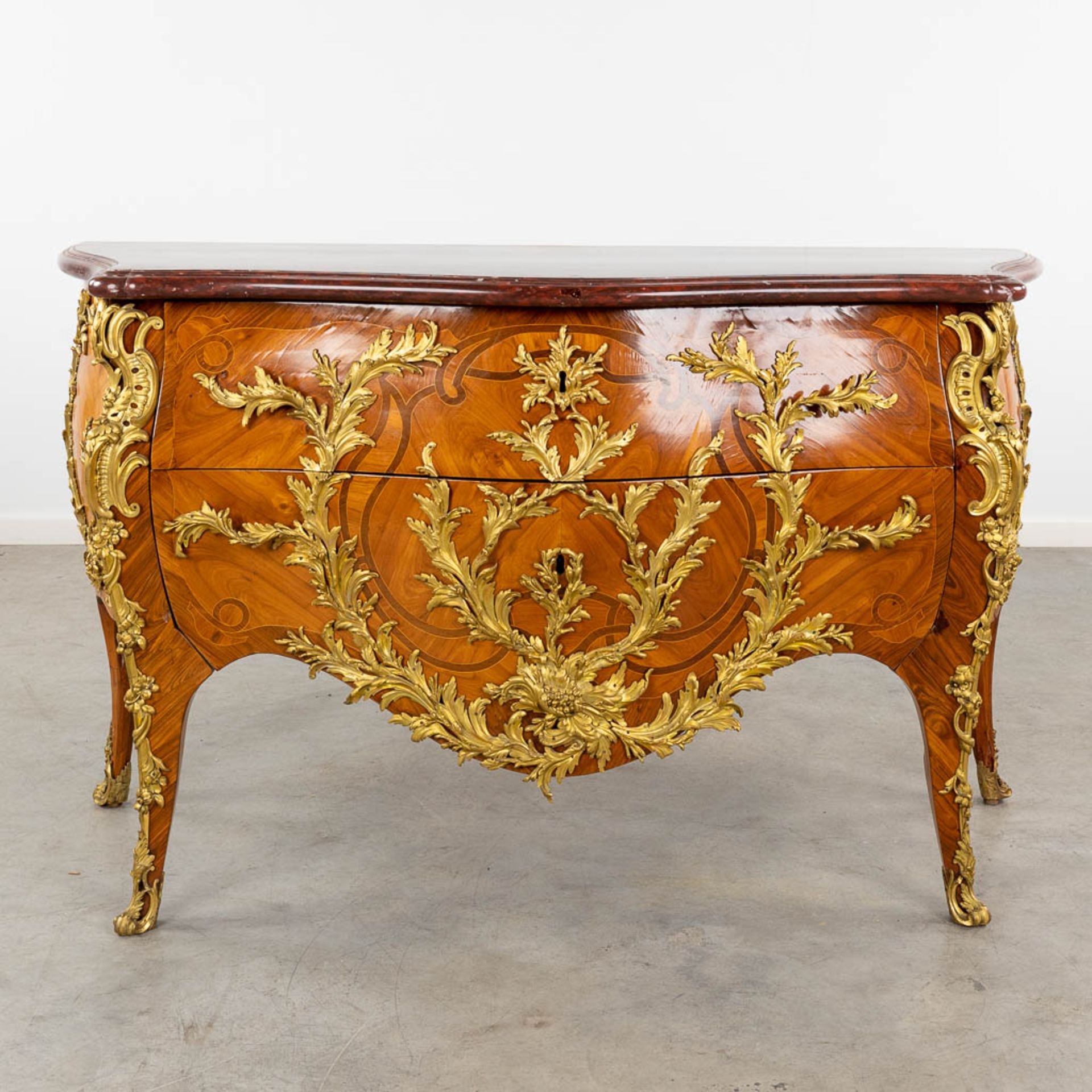 Pierre Roussel (1723-1782) A two-drawer commode, mounted with ormolu bronze. 18th C. (L:63 x W:150 x - Bild 11 aus 22