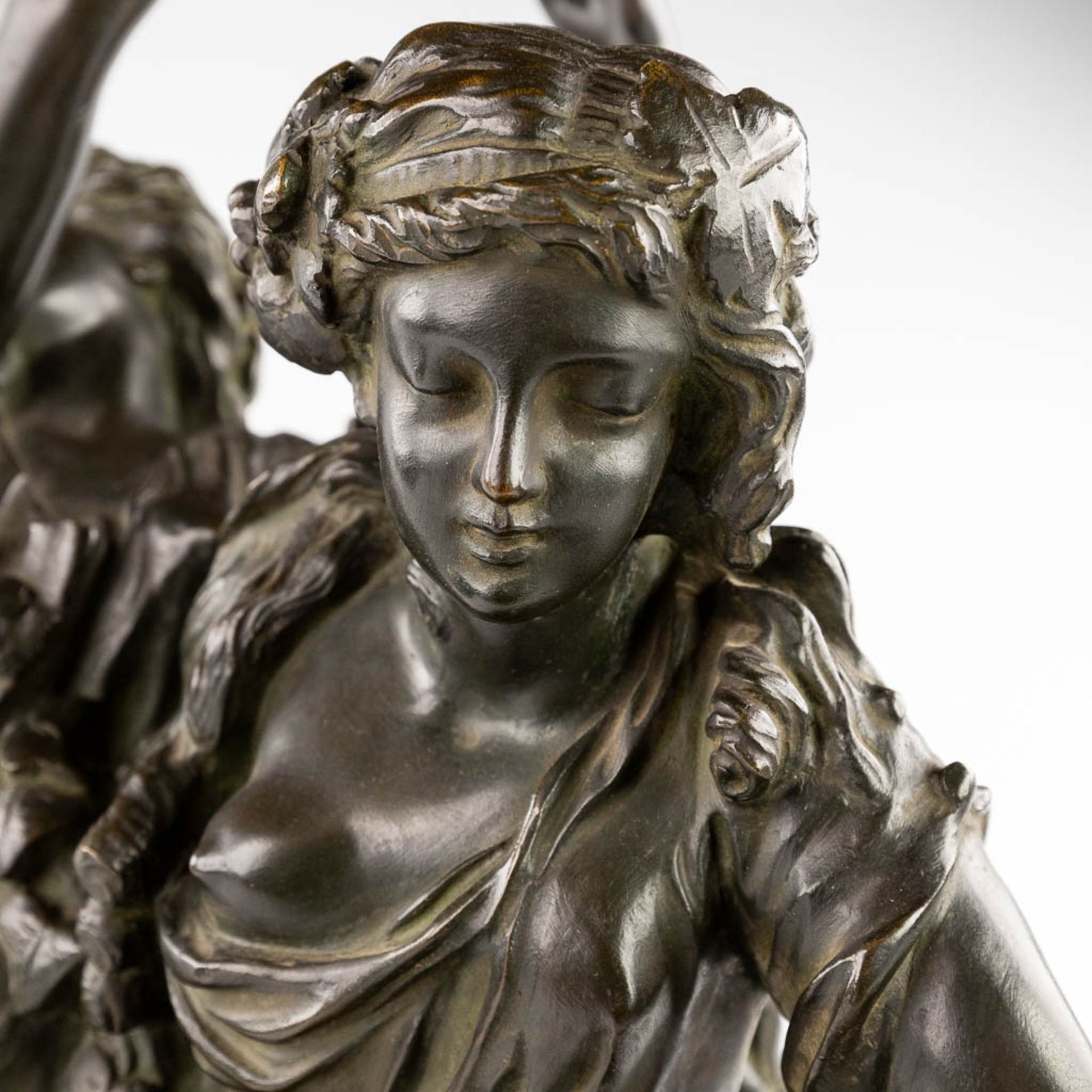 CLODION (1738-1814) 'Bacchantes' patinated bronze. 19th C. (L:25 x W:28 x H:65 cm) - Image 10 of 15