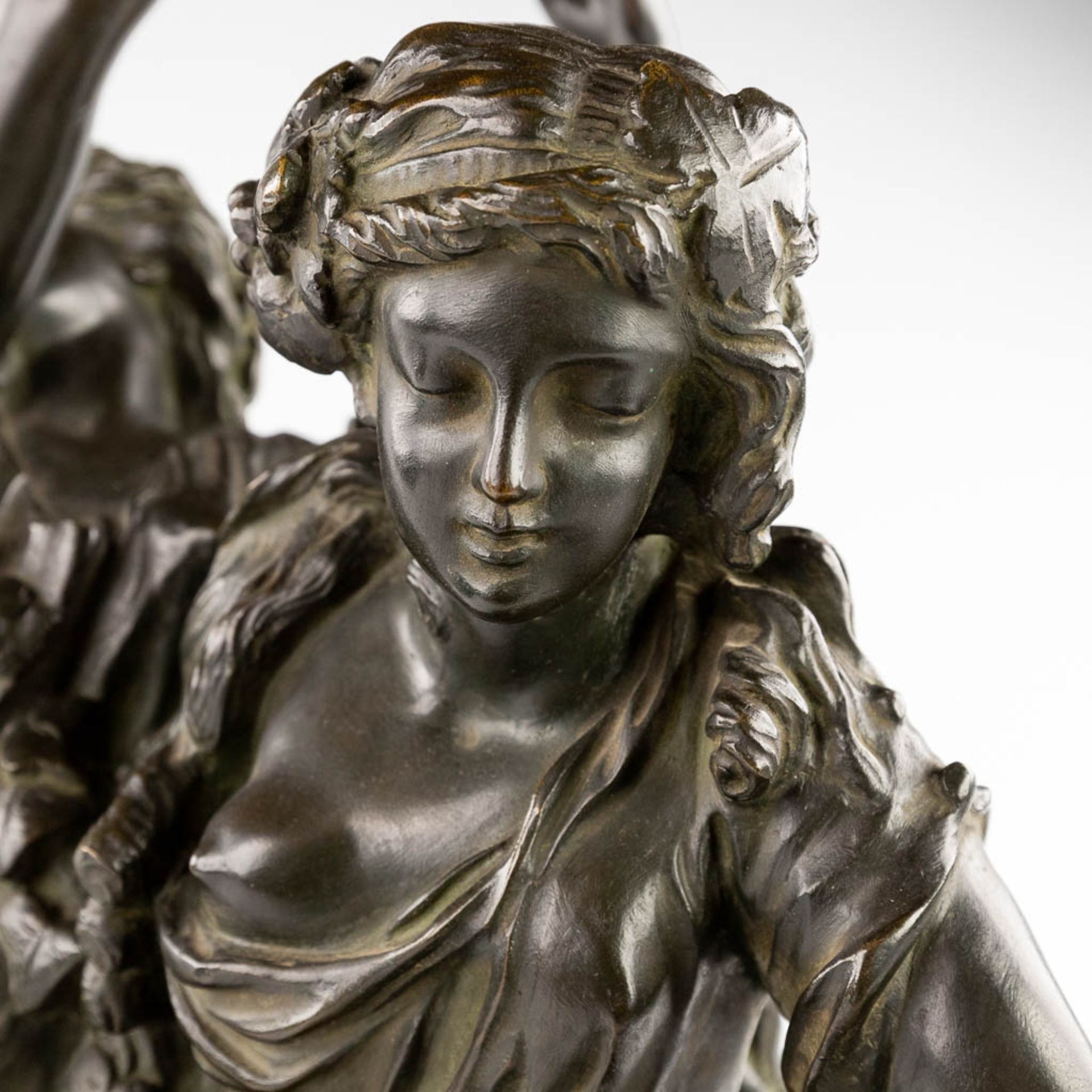 CLODION (1738-1814) 'Bacchantes' patinated bronze. 19th C. (L:25 x W:28 x H:65 cm) - Bild 10 aus 15