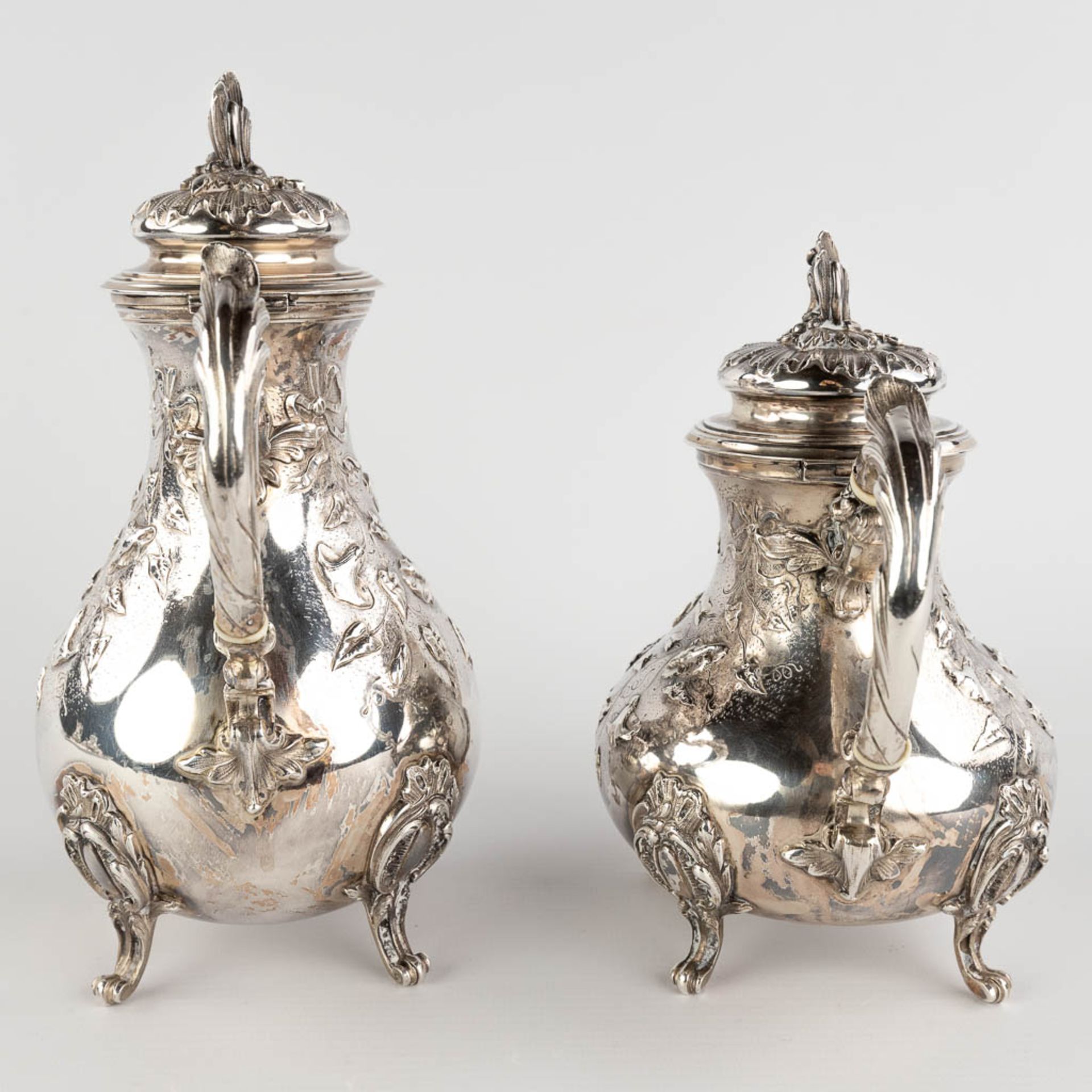 Rodolphe BEUNKE (XIX-XX) a 4-piece silver Coffee and Tea service. 1580g. Circa 1900. (L:10 x W:16 x - Bild 8 aus 22