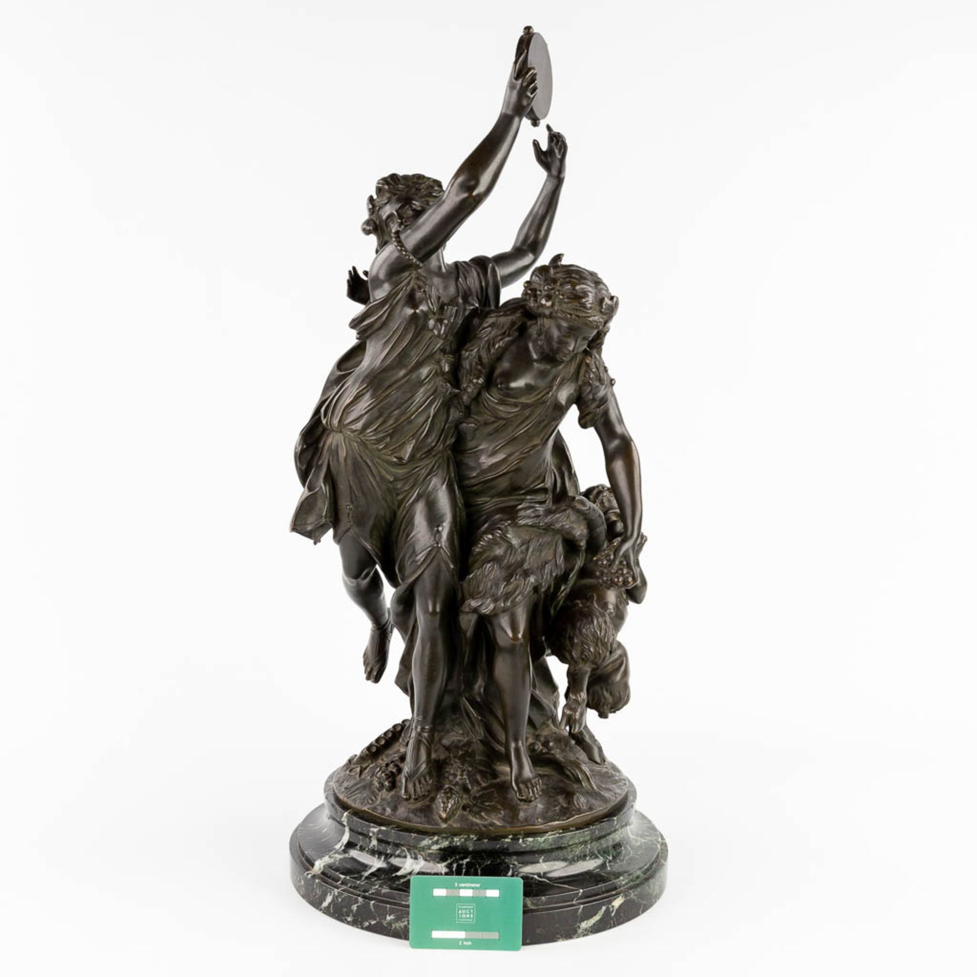 CLODION (1738-1814) 'Bacchantes' patinated bronze. 19th C. (L:25 x W:28 x H:65 cm) - Bild 2 aus 15