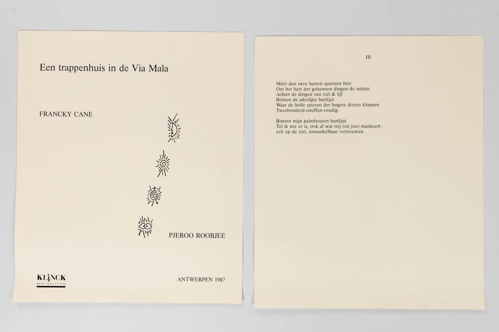 Franky CANE (1961-2019) and Pjeroo ROOBJEE (1945) 'Een trappenhuis in de via Mala' (W:54,5 x H:64,5 - Image 31 of 34