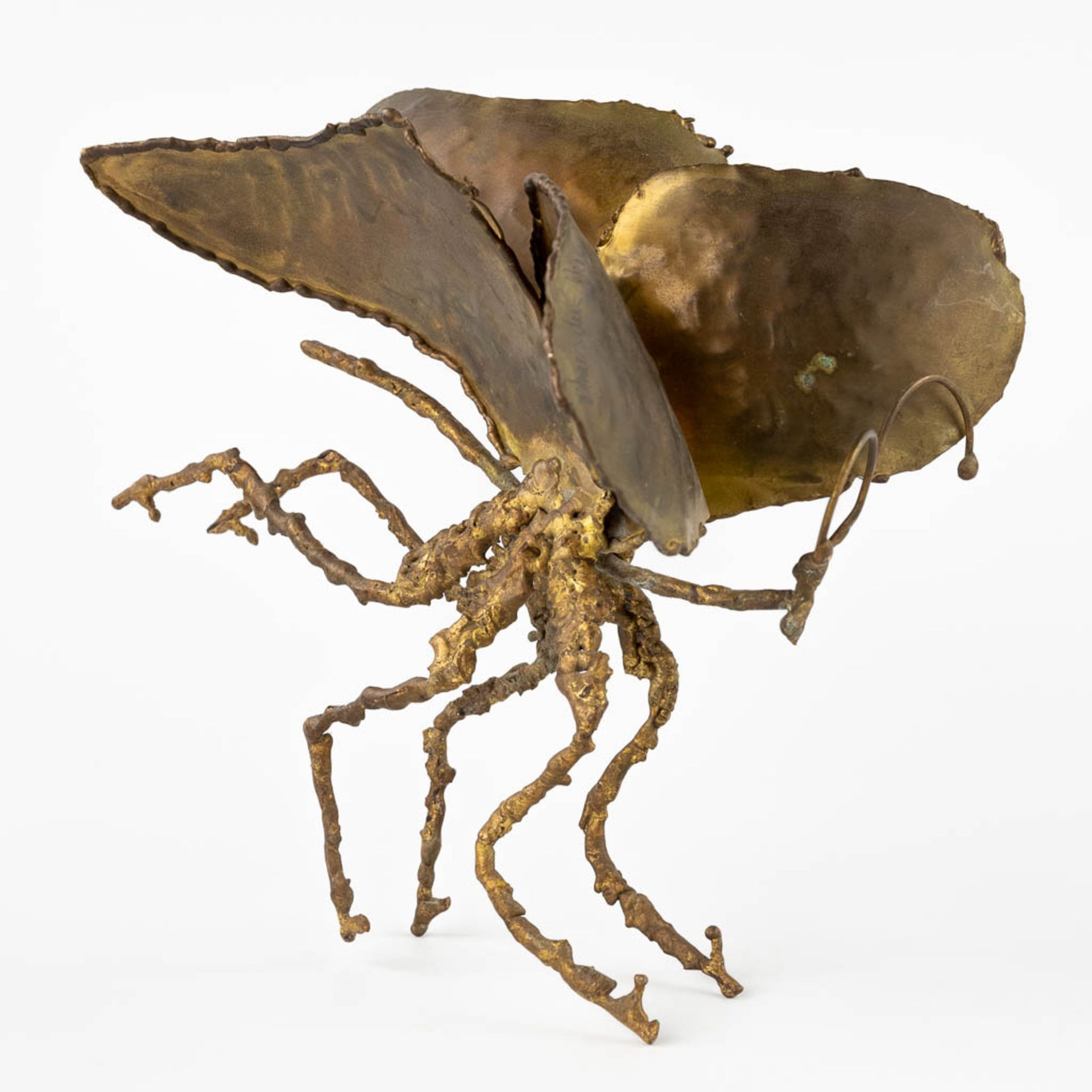 Daniel D'HAESELEER (XX) 'Insect' a brass sculpture. (L:20 x W:29 x H:25 cm)