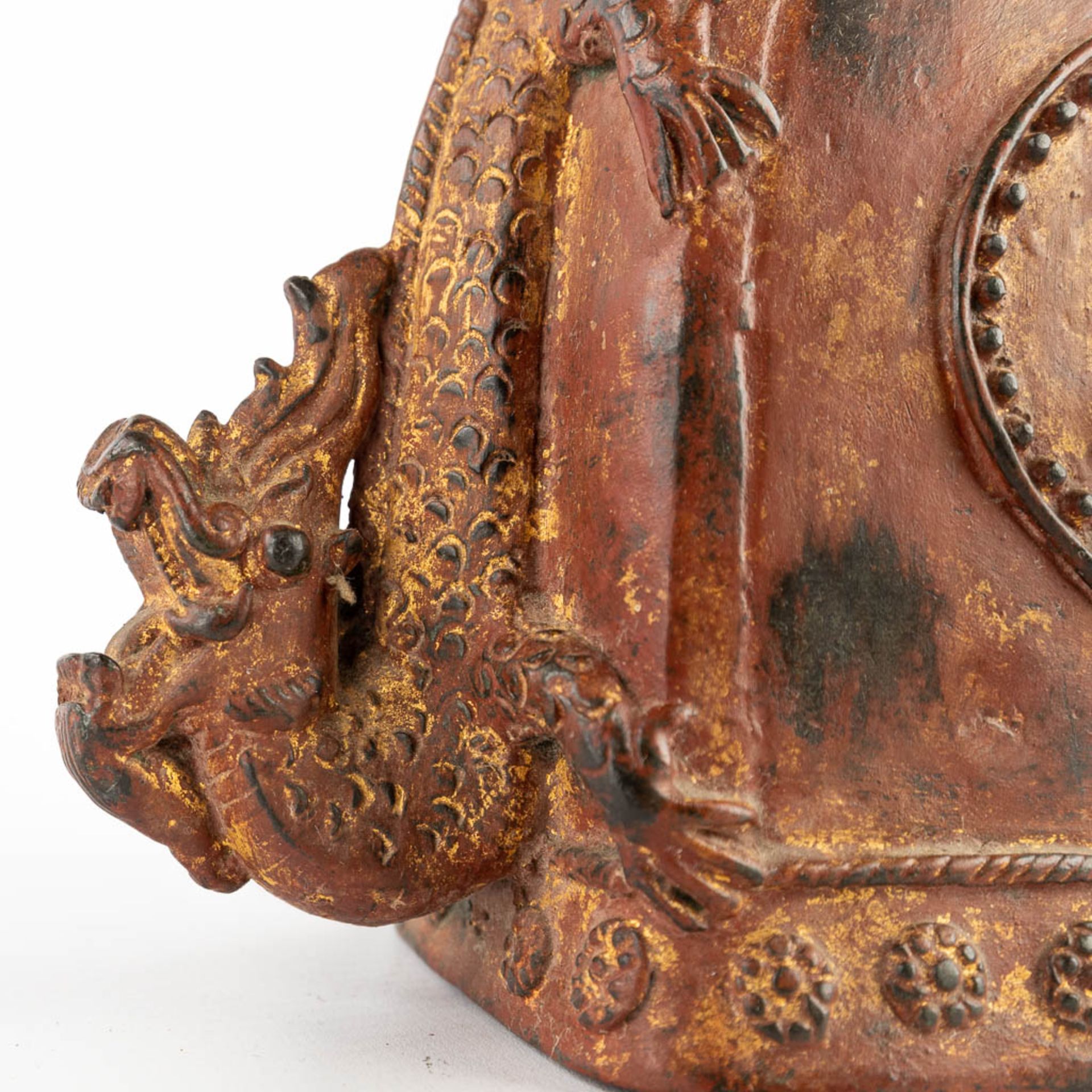 3 bells and a gong, Oriental. 19th/20th C. (L:13 x W:47 x H:55 cm) - Image 27 of 28