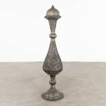 A large decorative vase, India. 19th C. (H:128 x D:32 cm)