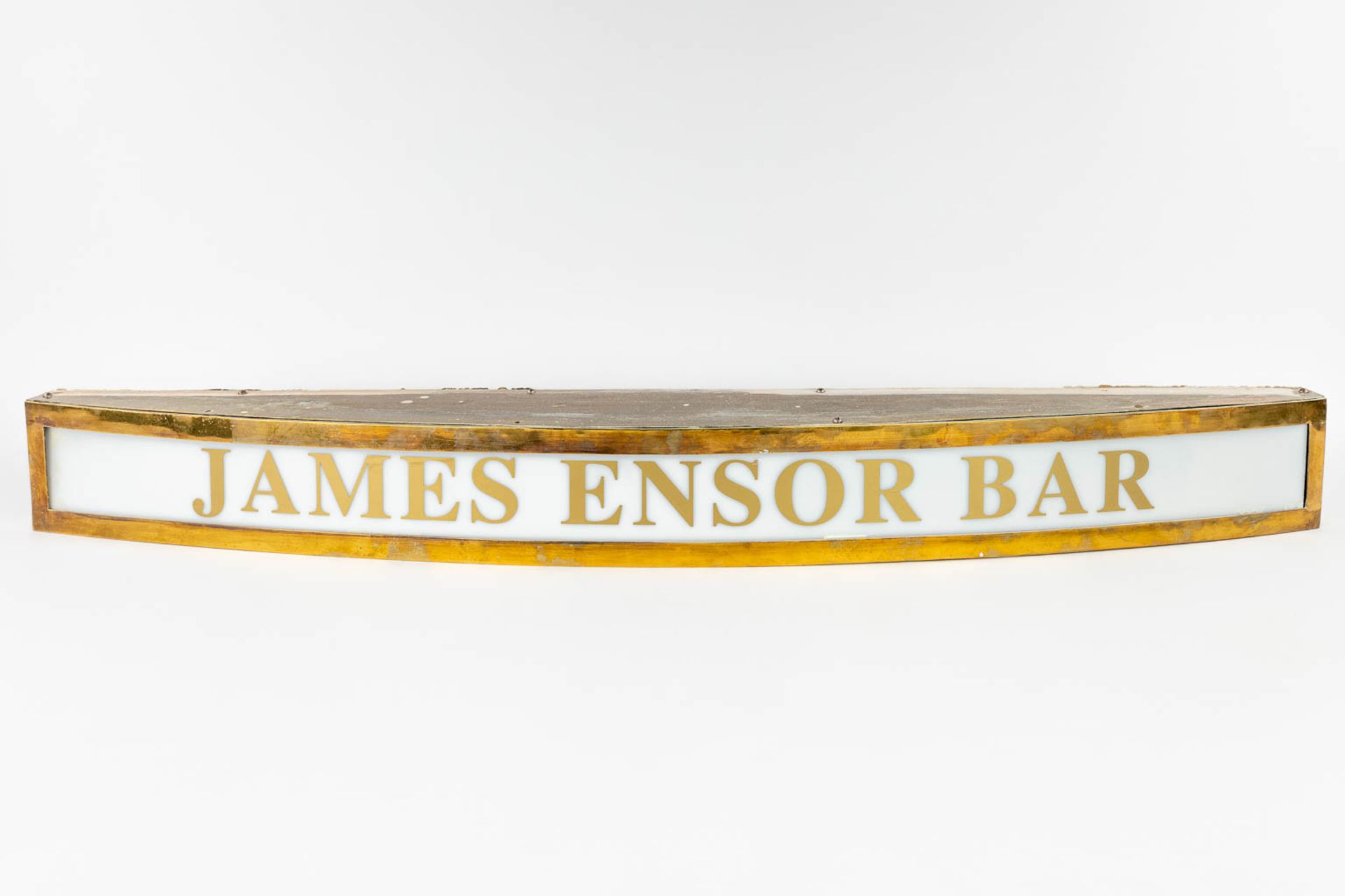 A vintage lightbox with advertising for the 'James Ensor Bar', from the Hotel Imperial, Ostend. (L:1 - Image 2 of 12