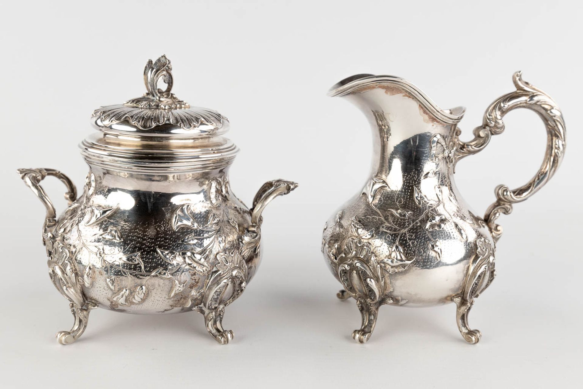 Rodolphe BEUNKE (XIX-XX) a 4-piece silver Coffee and Tea service. 1580g. Circa 1900. (L:10 x W:16 x - Bild 16 aus 22