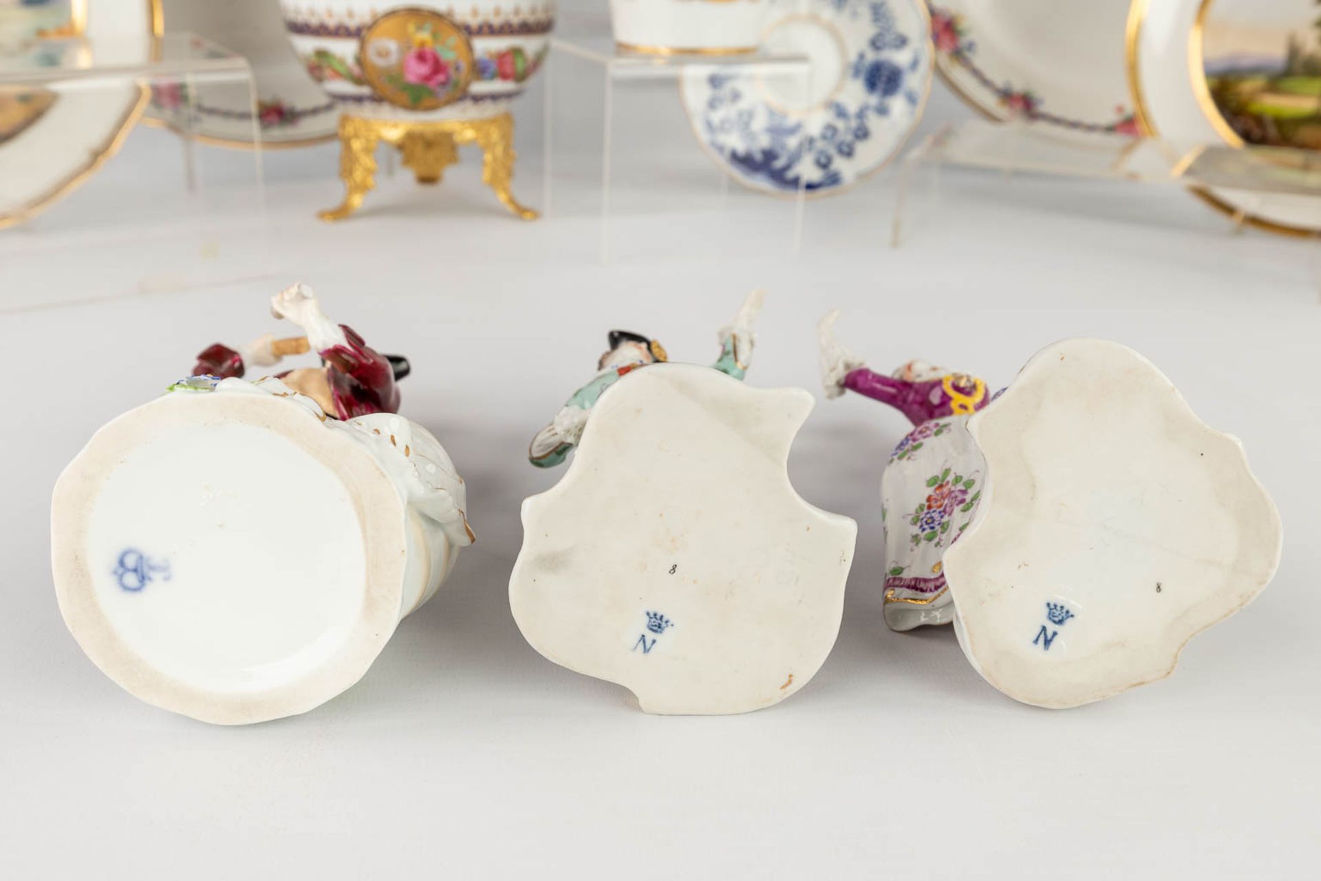 A large collection of porcelain items and table accessories of multiple marks. 19th and 20th C. (H:2 - Image 24 of 36