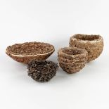 Tine DEWEERDT (1970) 'Untitled' 4 ceramic bowls. (H:13 x D:37 cm)