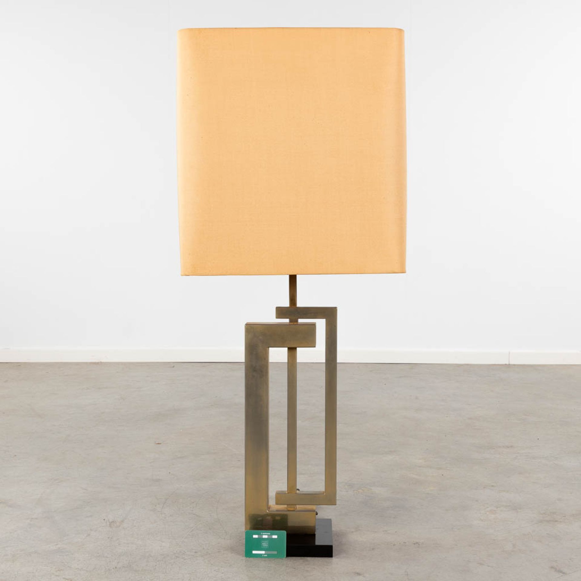 A vintage table lamp in the style of Willy Rizzo / Belgo Chrome. Circa 1980. (W:20 x H:95 cm) - Bild 2 aus 9
