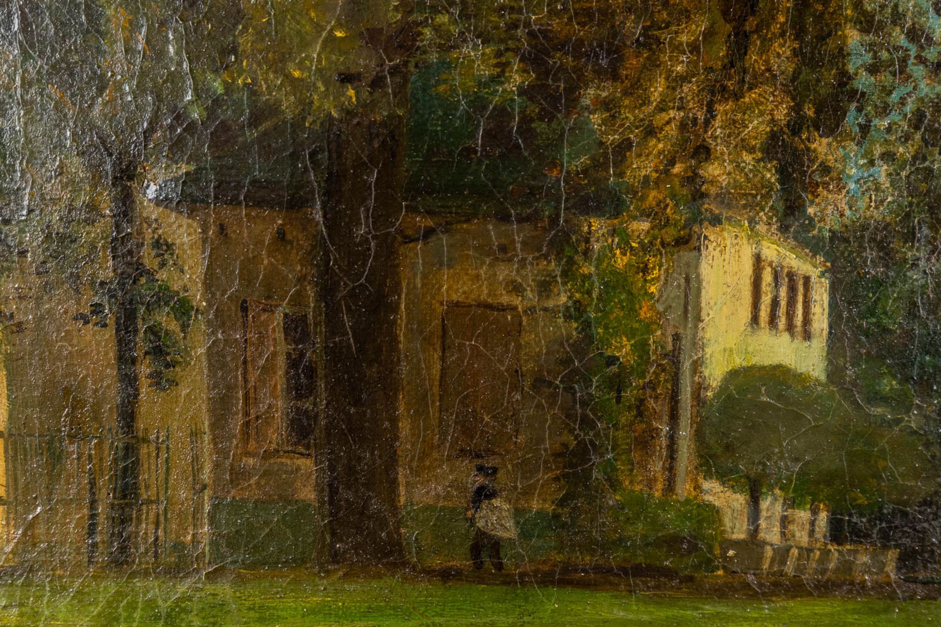 François LAMORINIERE (1828-1911)(Attr.) 'Souvenir De Audenarde' oil on canvas. (W:38 x H:36 cm) - Image 4 of 8