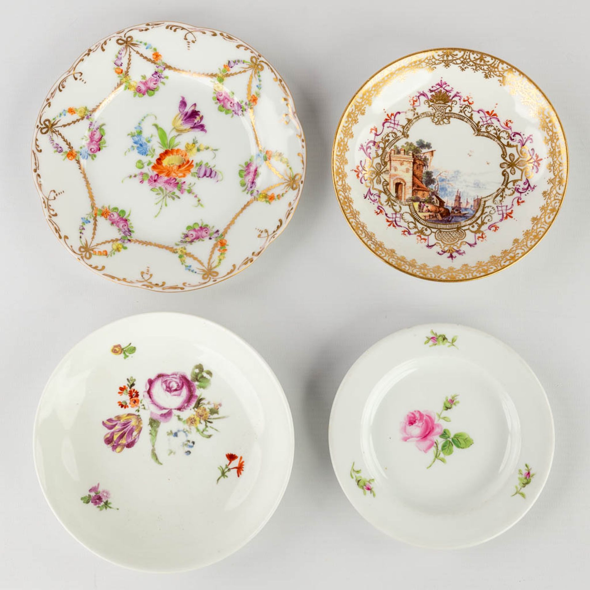 A large collection of porcelain items and table accessories of multiple marks. 19th and 20th C. (H:2 - Image 19 of 36