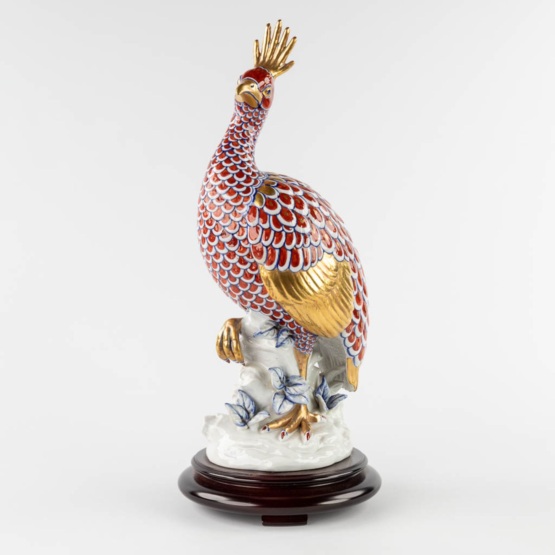 Societa Porcelane Artistice Firenze Italy, a bird, porcelain. (H:51 x D:22 cm)