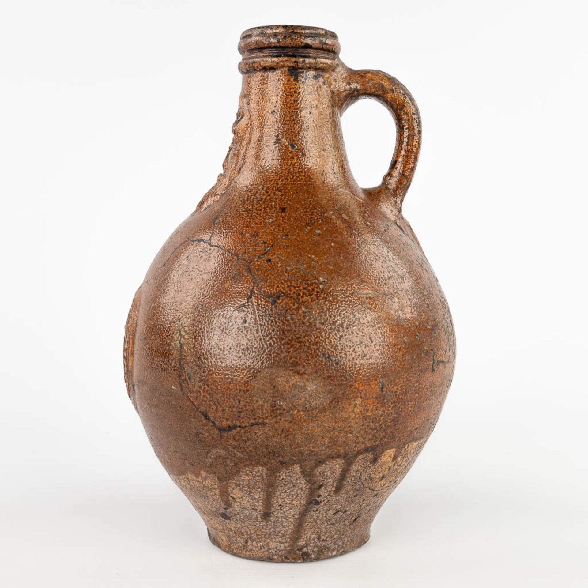 An antique Bartman jug with a single cartouche. 17th C. (H:28 x D:18 cm) - Image 5 of 12