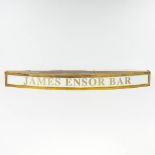 A vintage lightbox with advertising for the 'James Ensor Bar', from the Hotel Imperial, Ostend. (L:1