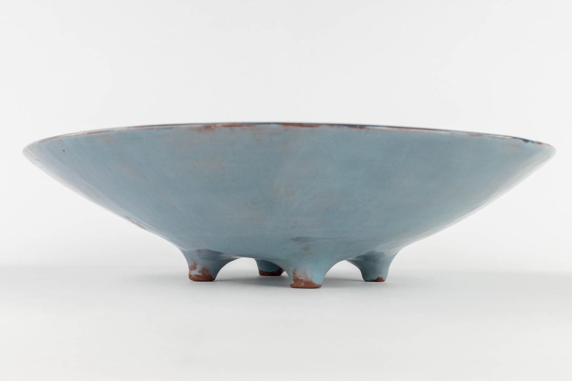 Beatty PERMEKE (1916-1991) 'Bowl' glazed ceramics. (H:8 x D:33,5 cm) - Image 4 of 10
