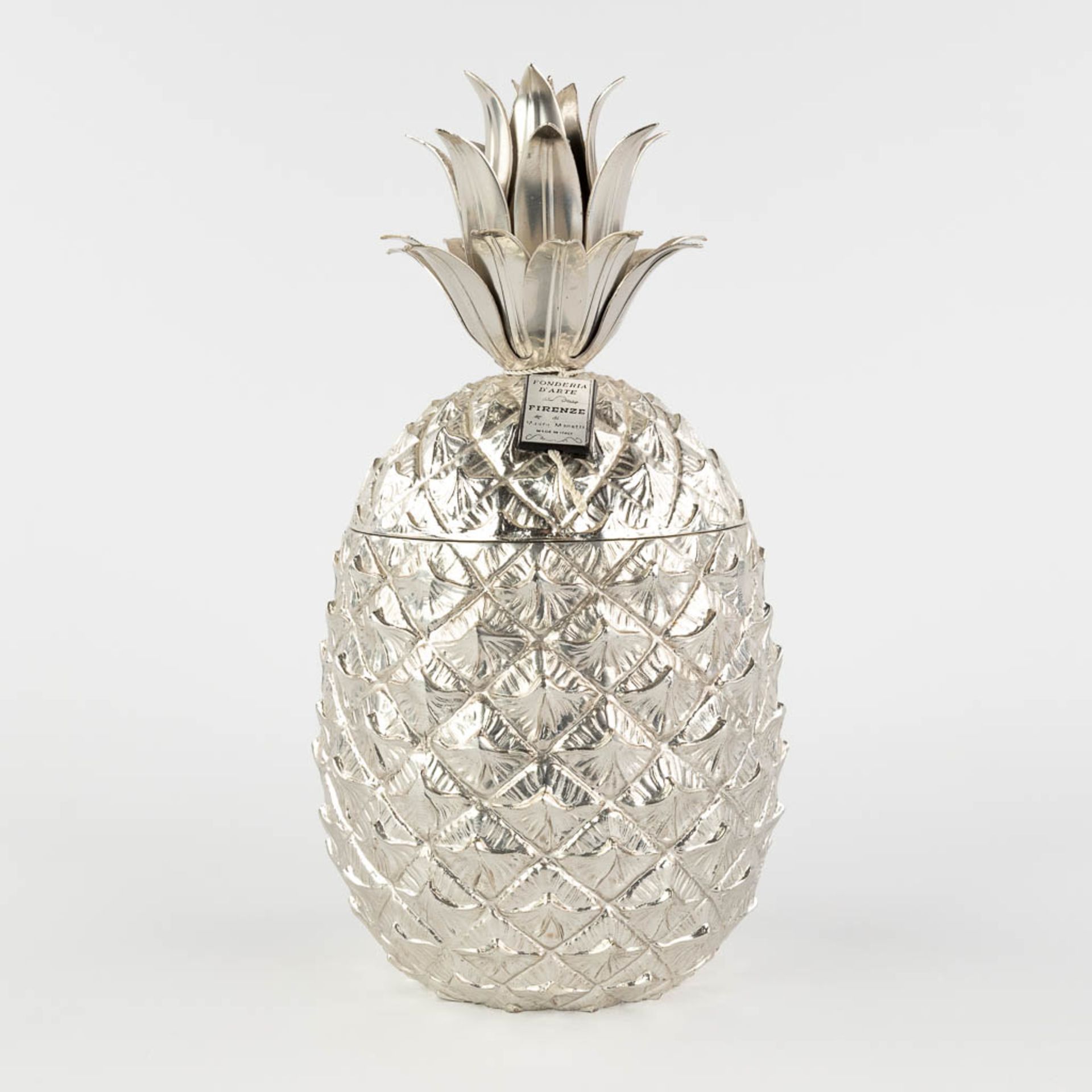 Mauro MANETTI (XX) 'Pineapple' an ice pail. (H:26 x D:14 cm)