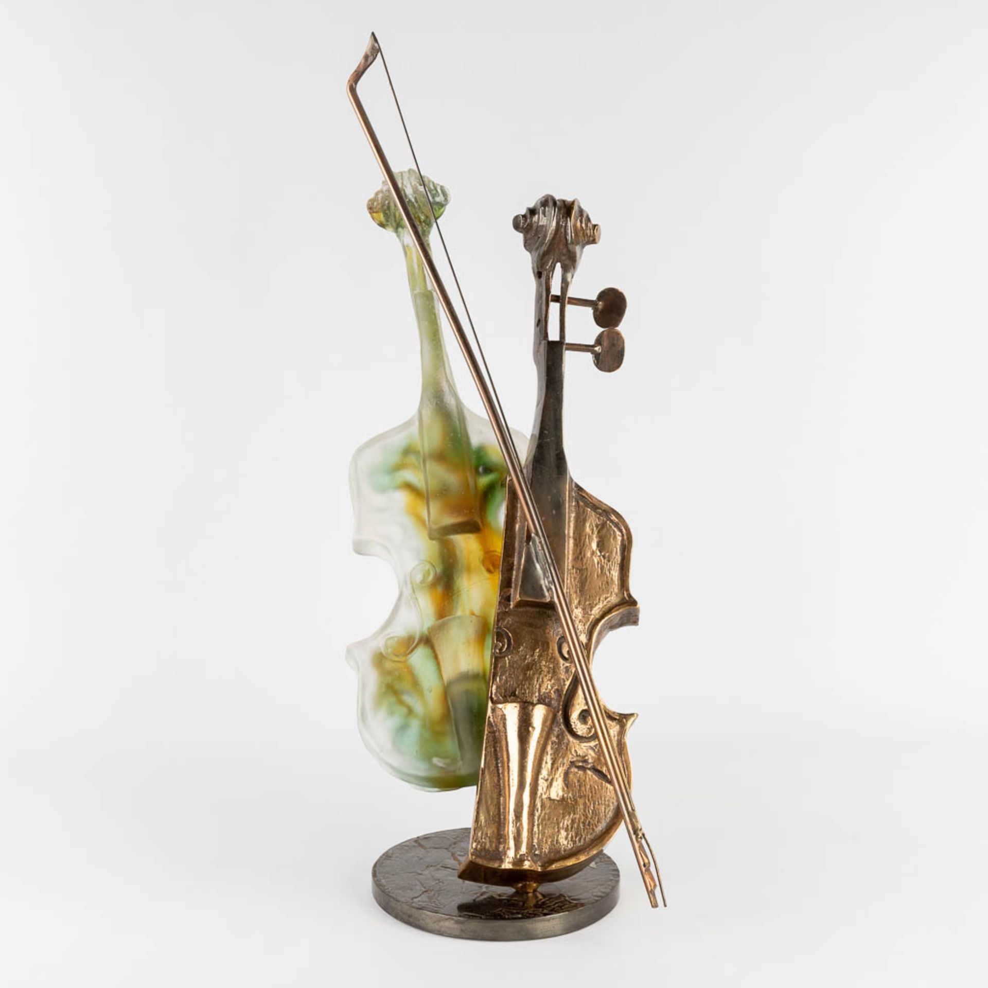 Yves LOHE (1947) 'Violin' bronze and glass. (L:26 x W:40 x H:72 cm) - Image 3 of 13