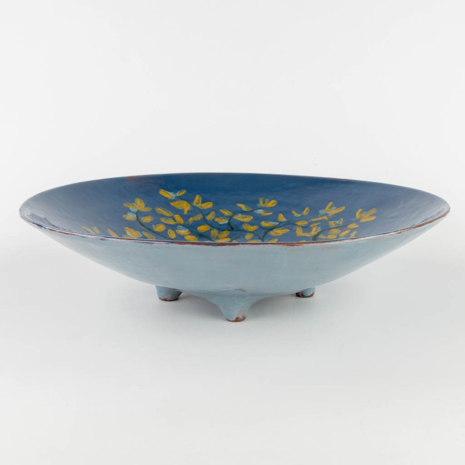 Beatty PERMEKE (1916-1991) 'Bowl' glazed ceramics. (H:8 x D:33,5 cm)