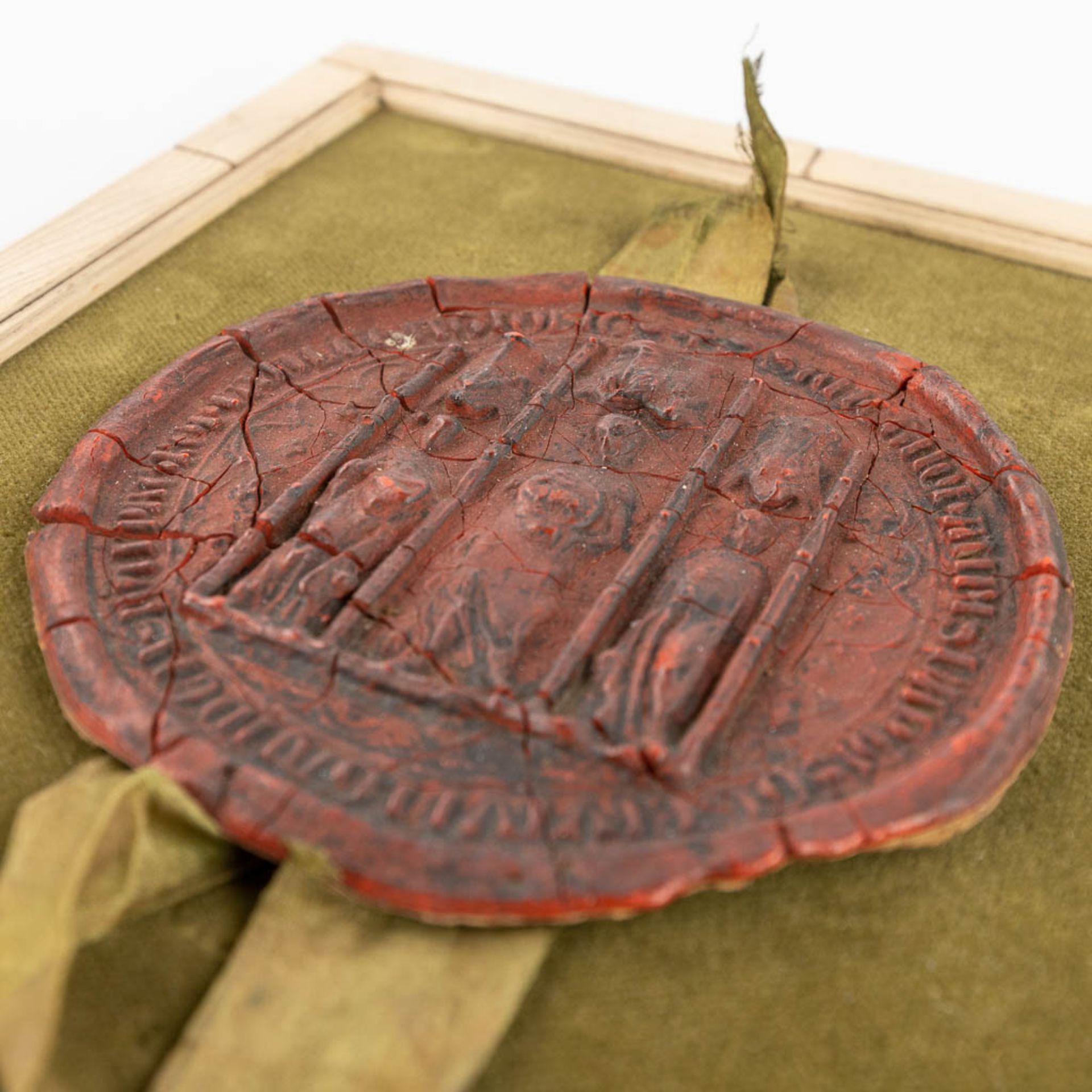 An antique wax seal, probably made in The Netherlands. (W:16 x H:19,5 cm) - Image 5 of 6