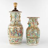 Two Chinese Canton vases. 19th/20th C. (H:44 cm)