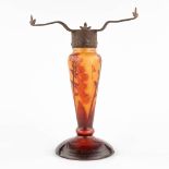 Daum Nancy, a Pâte De Verre base for a table lamp with 'Digitalis Flowers'. Art Deco, France. (H:26