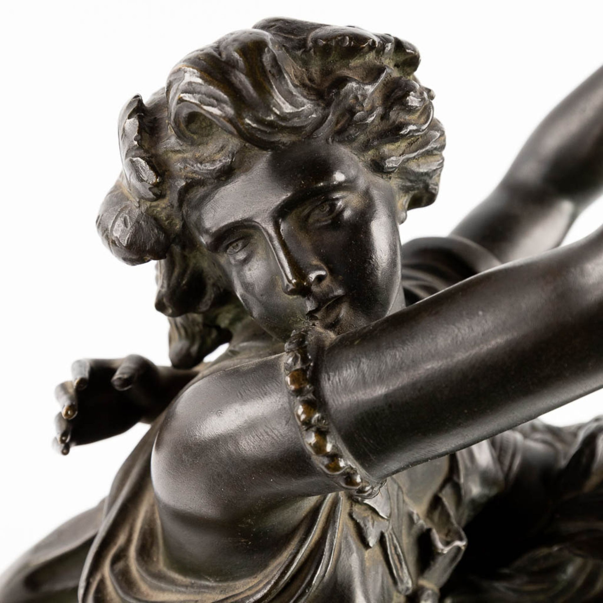 CLODION (1738-1814) 'Bacchantes' patinated bronze. 19th C. (L:25 x W:28 x H:65 cm) - Image 13 of 15