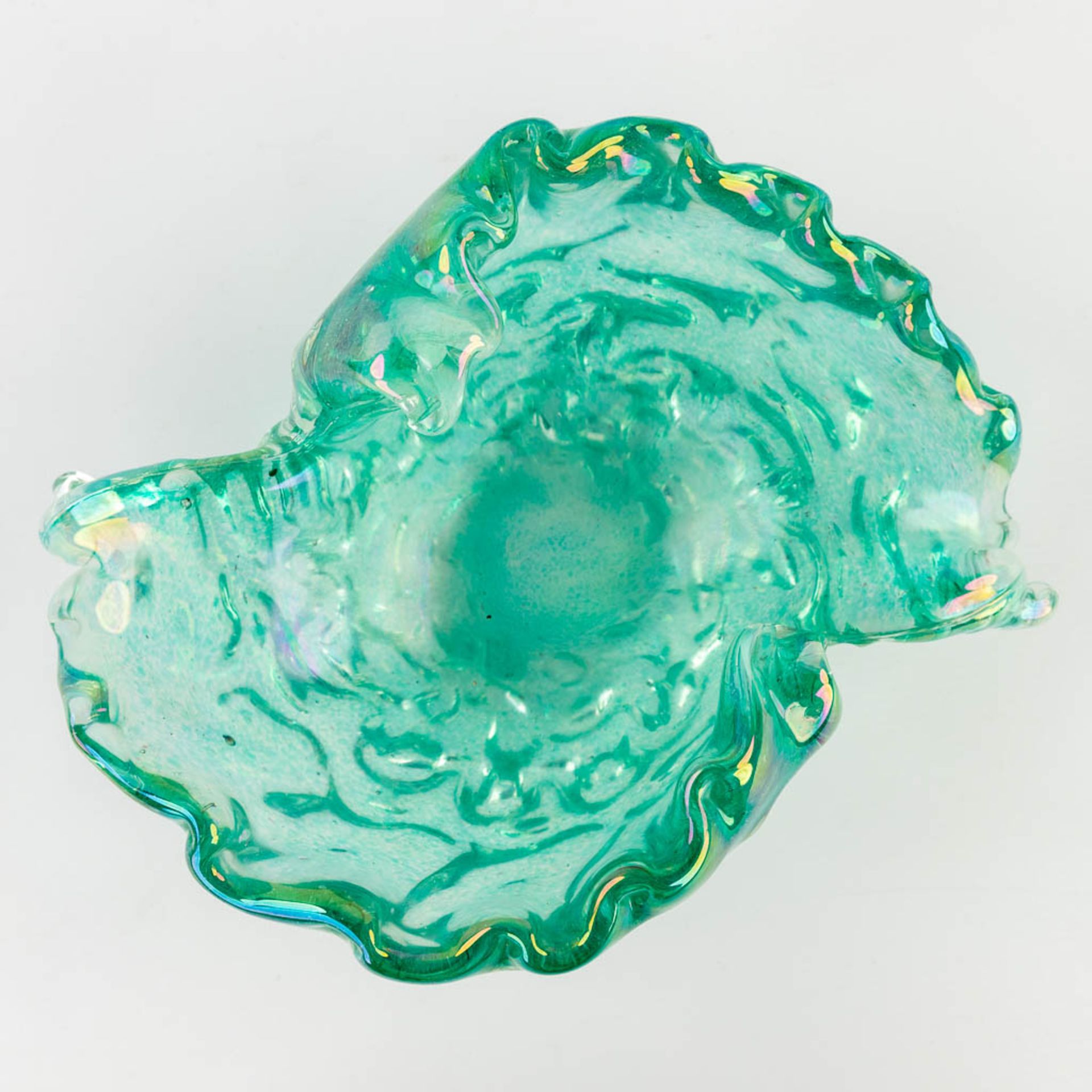 A vide-poche and duck, glass, Murano, Italy. (L:22 x W:29 x H:10,5 cm) - Image 14 of 16