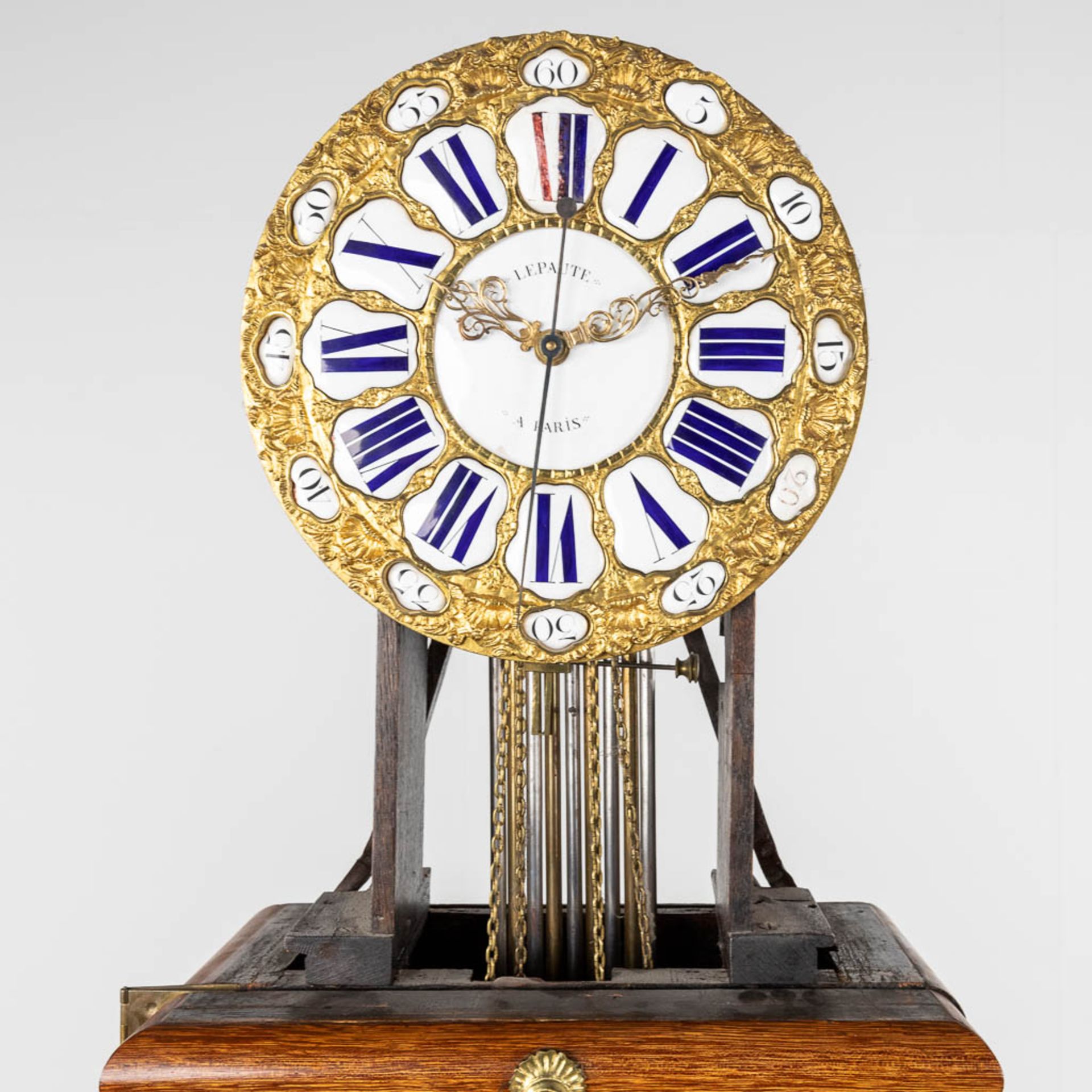Jean-André LEPAUTE (1720-1789) A Louis XV 'Regulator' clock, ormolu bronze. (L:30,5 x W:52 x H:213 c - Image 17 of 19