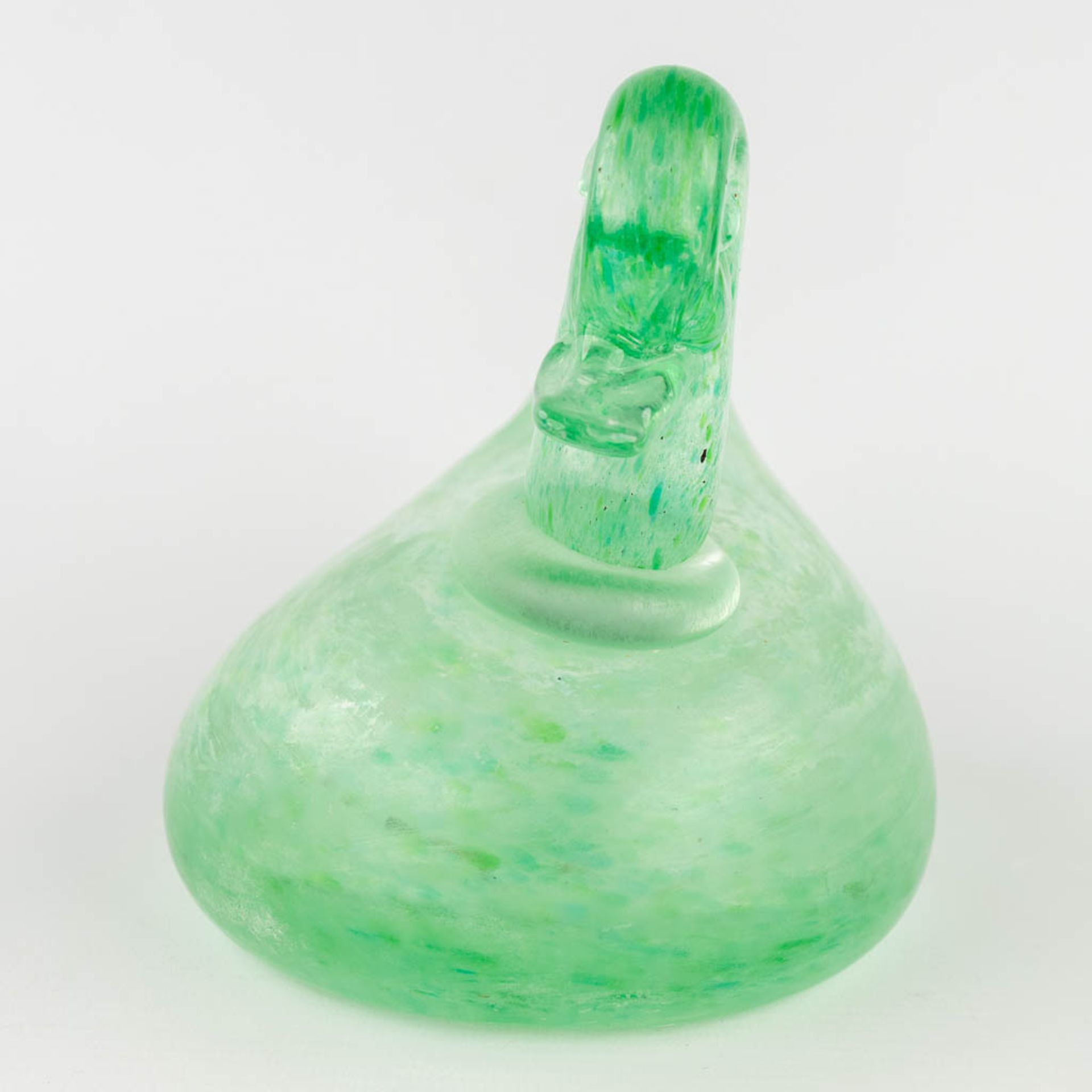 A vide-poche and duck, glass, Murano, Italy. (L:22 x W:29 x H:10,5 cm) - Image 6 of 16