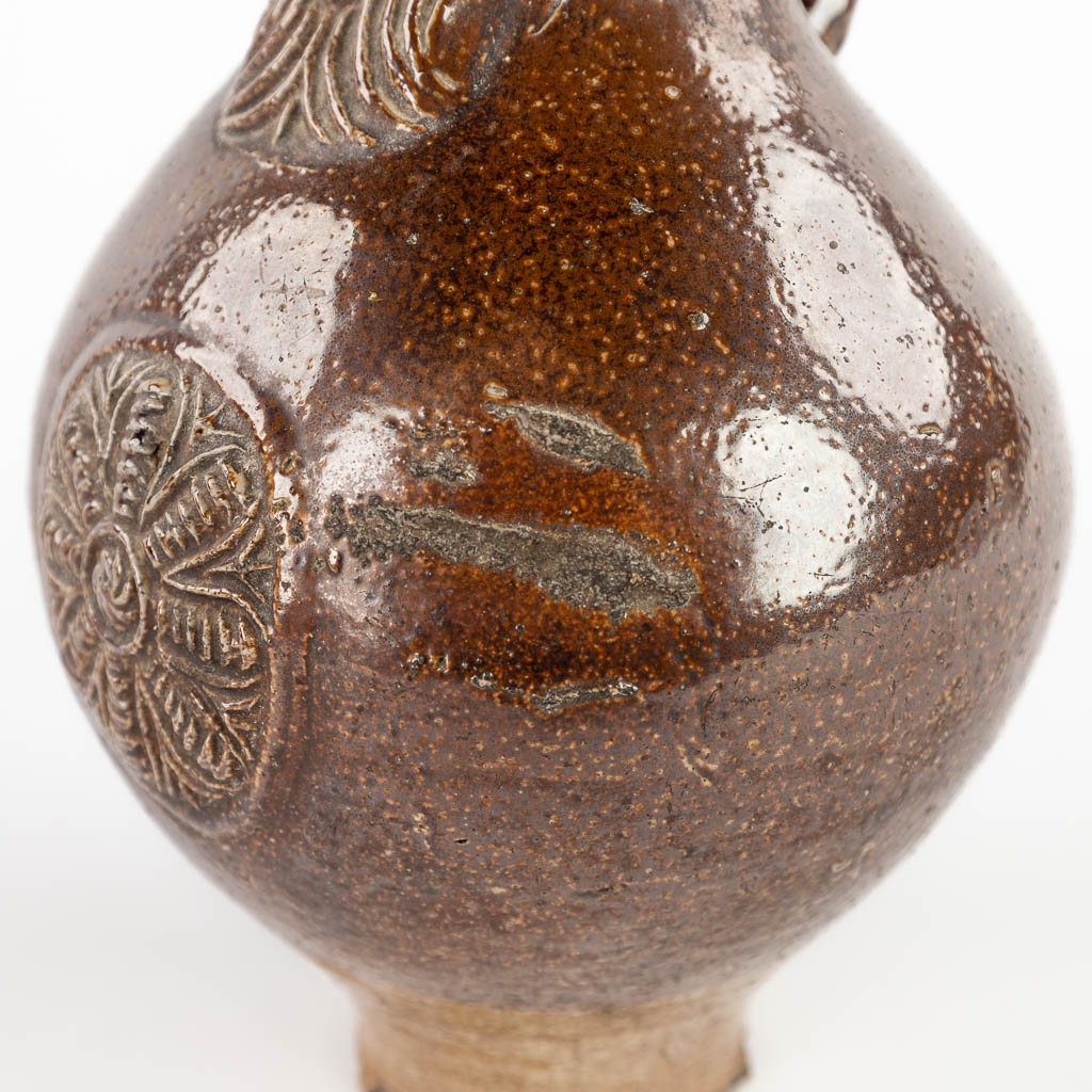 An antique Bartman jug with a single cartouche. 17th C. (H:22 x D:13,5 cm) - Image 12 of 14
