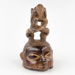 An African mask, Suku, Congo. 20th C (L:30 x W:26 x H:45 cm)