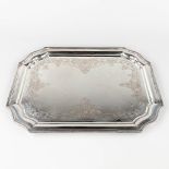 A platter, silver marked A835. 1956g. (L:38 x W:58 cm)