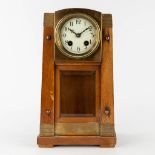 Gustave SERRURIER BOVY (1858-1910) 'Table Clock', art deco. (L:11,5 x W:20 x H:34,5 cm)