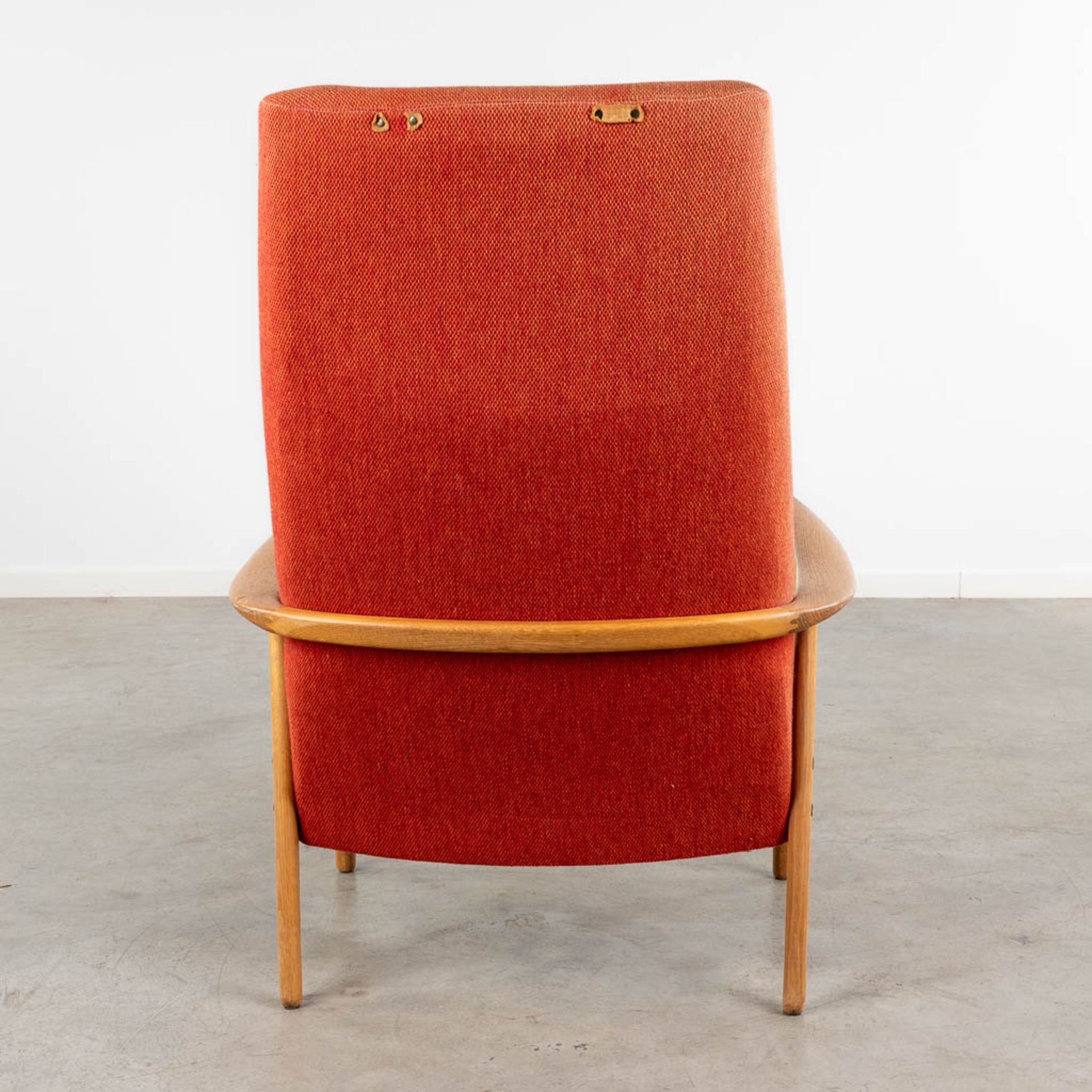 Alf SVENSSON (1923-1992) A mid-century 'Highback' armchair, wood and fabric. Circa 1960. (L:73 x W:8 - Image 4 of 13