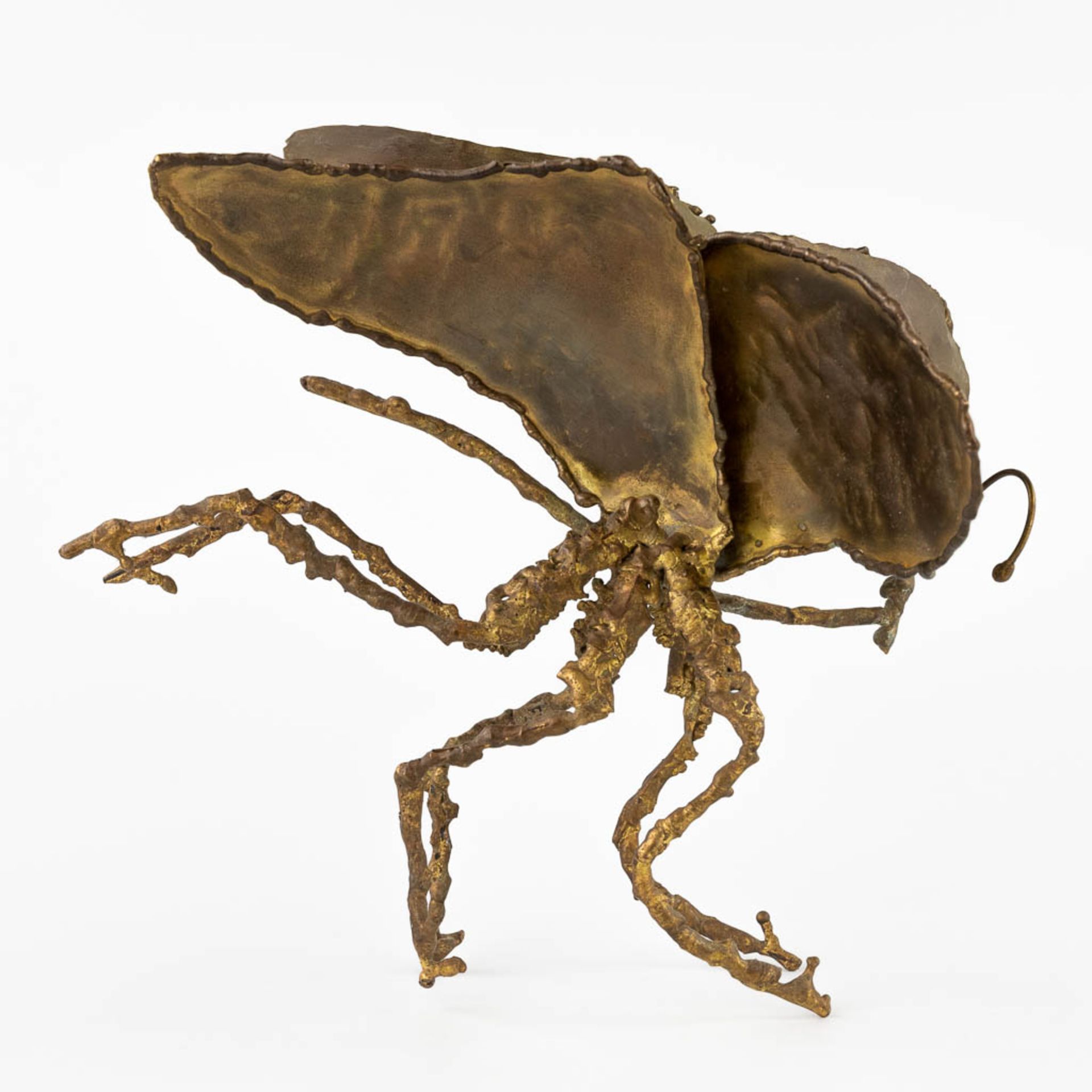 Daniel D'HAESELEER (XX) 'Insect' a brass sculpture. (L:20 x W:29 x H:25 cm) - Bild 3 aus 12