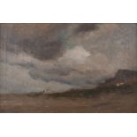 Edgard FARASYN (1858-1938) 'View of the beach' oil on canvas. (W:53 x H:35 cm)