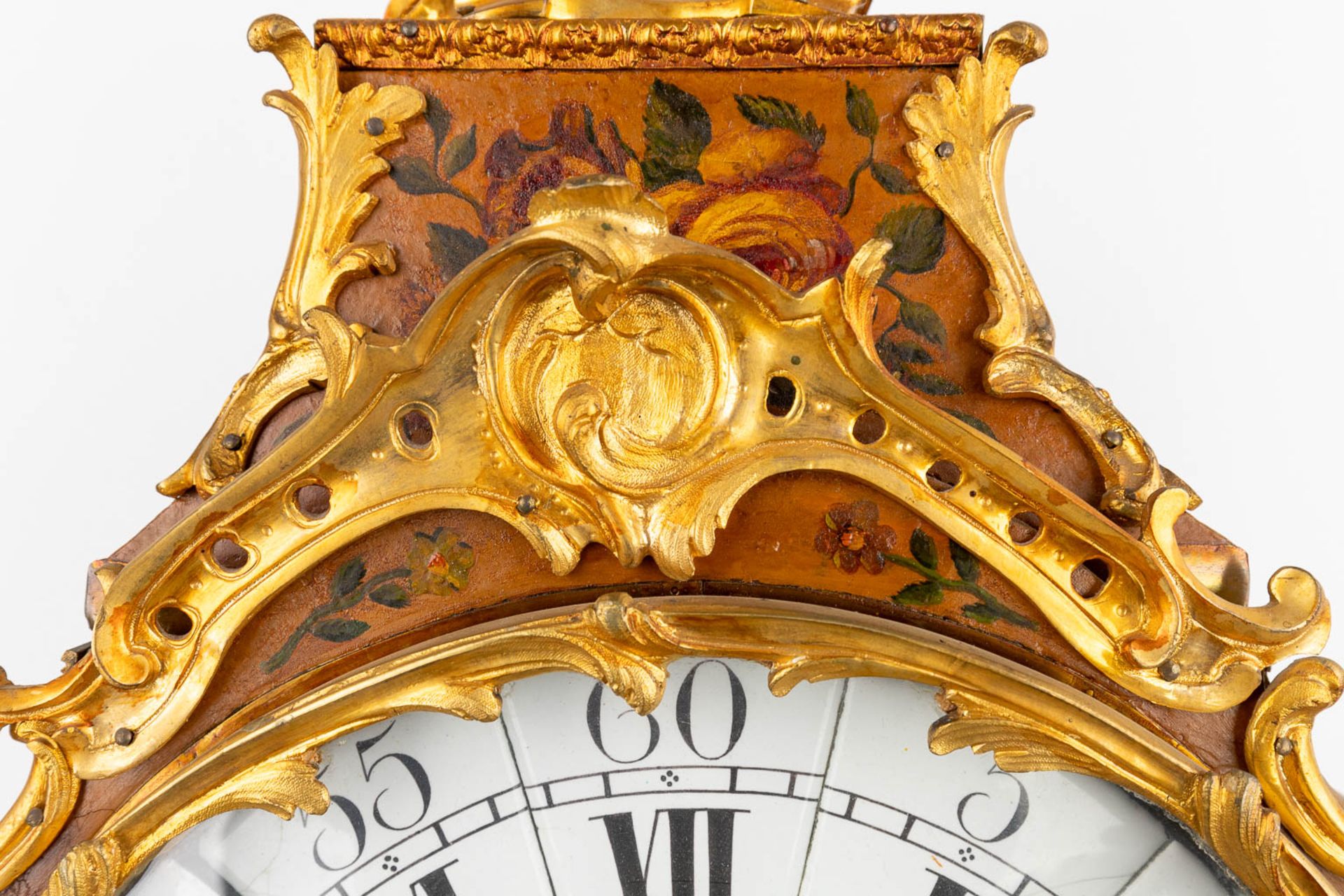 Jacques DUBOIS (c.1693-1763) Cartel Clock mounted with bronze, Louis XV. 18th C (W:47 x H:111 cm) - Bild 8 aus 16