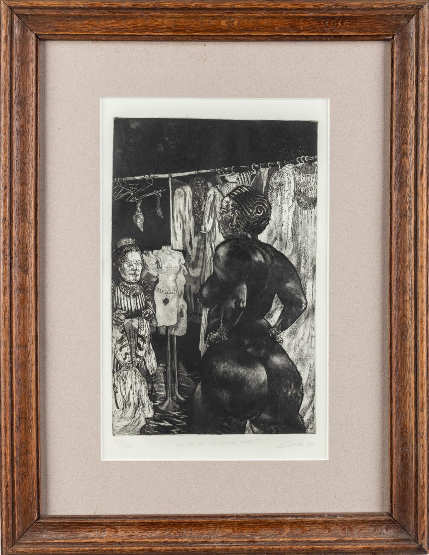 Diane VICTOR (1964 )'In the Re-dressing room' a lithograph, 49/50. (W:20 x H:31 cm) - Image 3 of 8