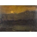 Albert SERVAES (1883-1966) 'Dawn' oil on canvas. (W:53 x H:39 cm)