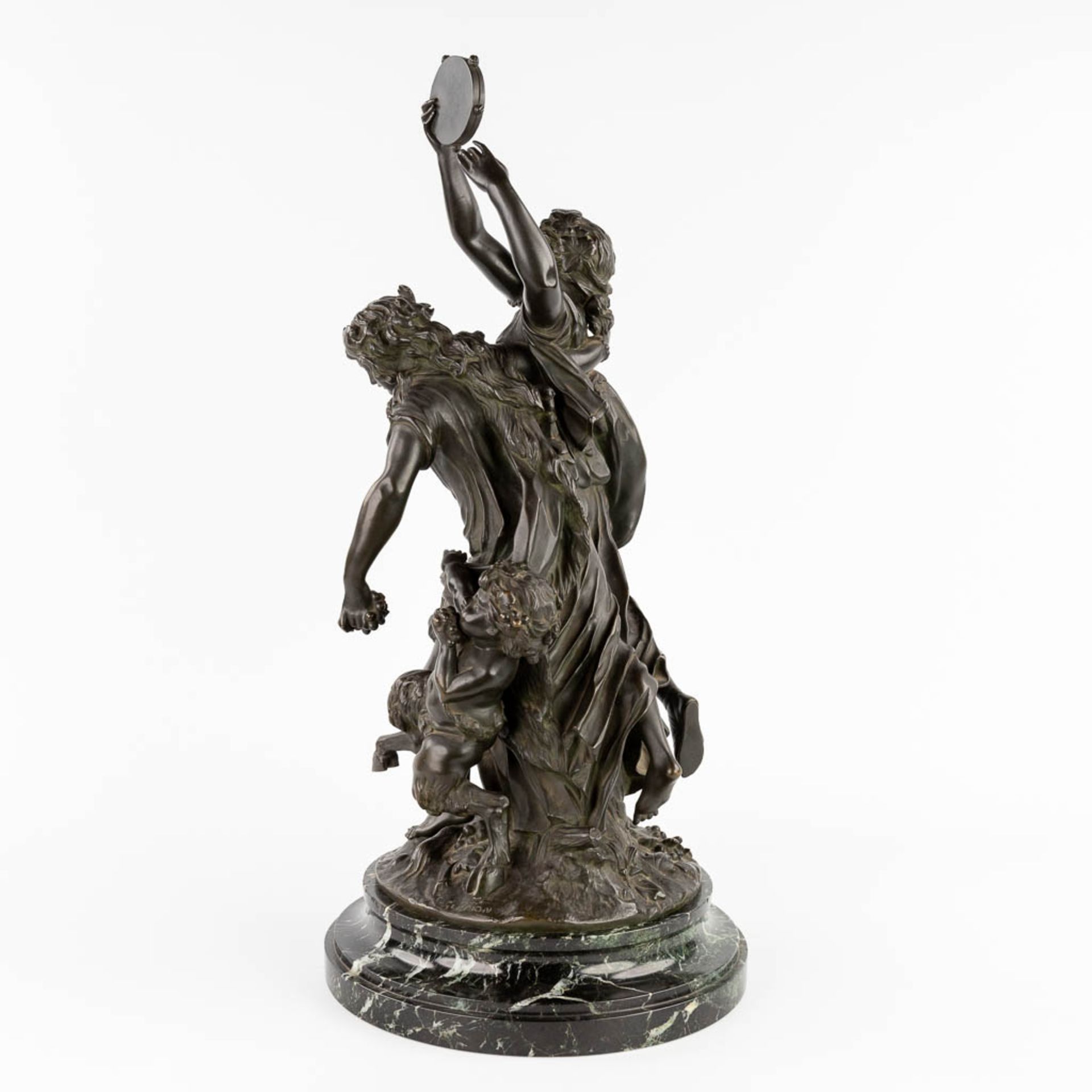 CLODION (1738-1814) 'Bacchantes' patinated bronze. 19th C. (L:25 x W:28 x H:65 cm) - Image 7 of 15