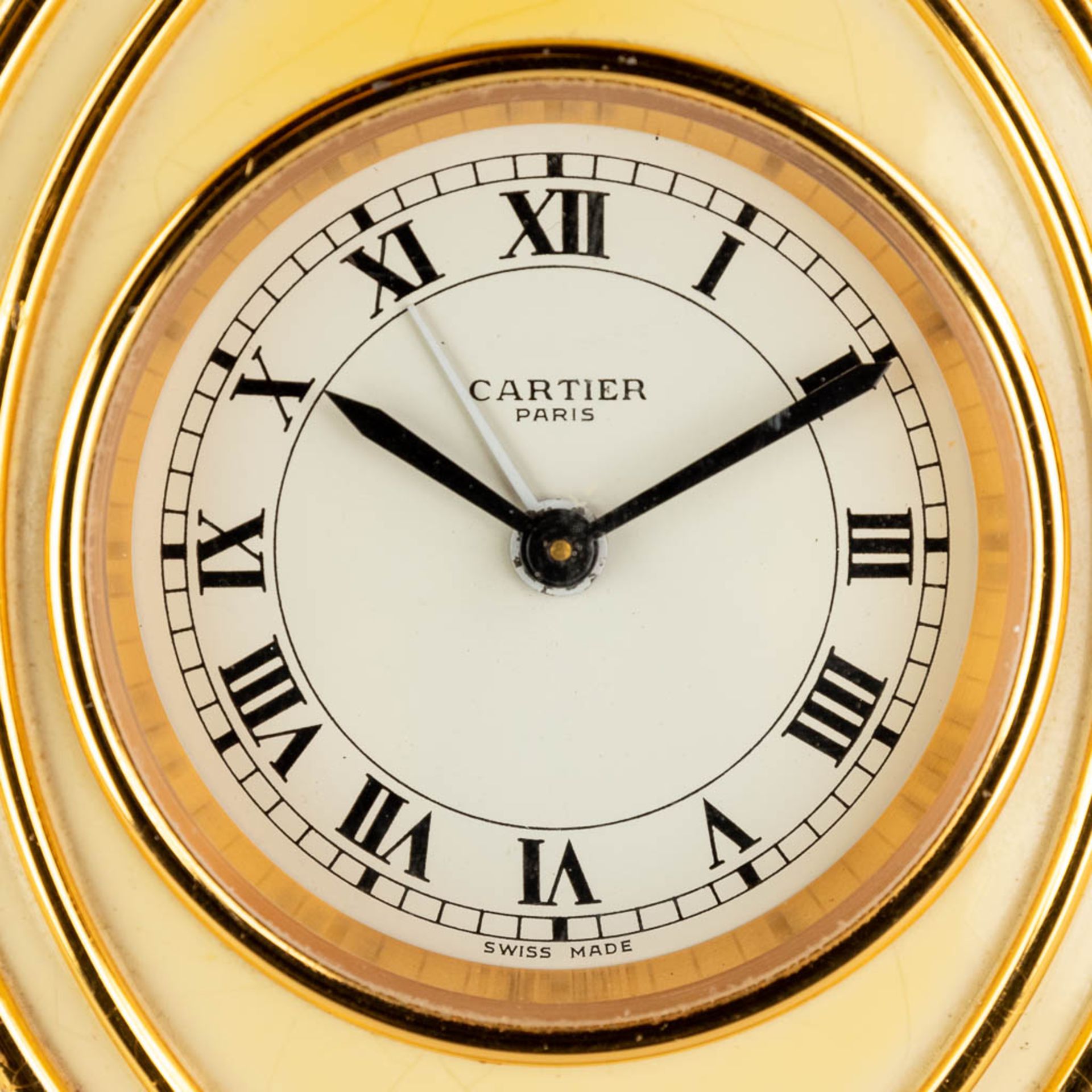 Cartier, a travel alarm clock, 7511 with the original box. - Bild 11 aus 17