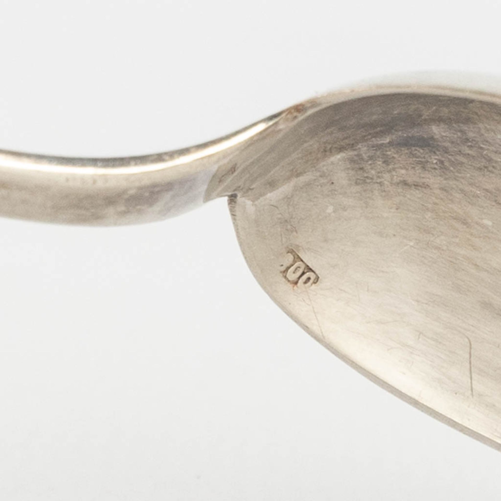 Two Ecrins with silver spoons, added 1 Ecrin with pieces of silver-plated cutlery marked Boulinger. - Image 12 of 18