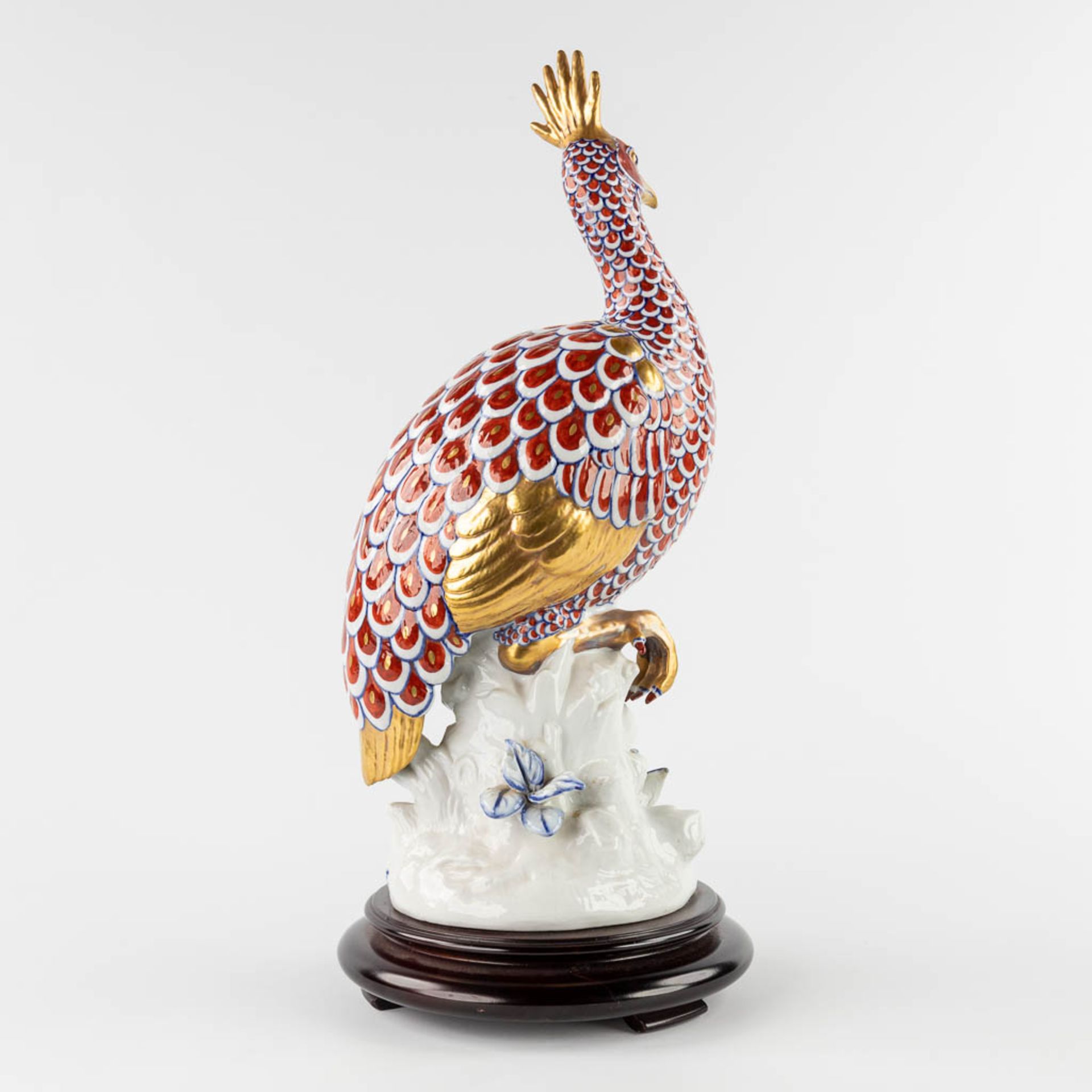 Societa Porcelane Artistice Firenze Italy, a bird, porcelain. (H:51 x D:22 cm) - Image 5 of 13